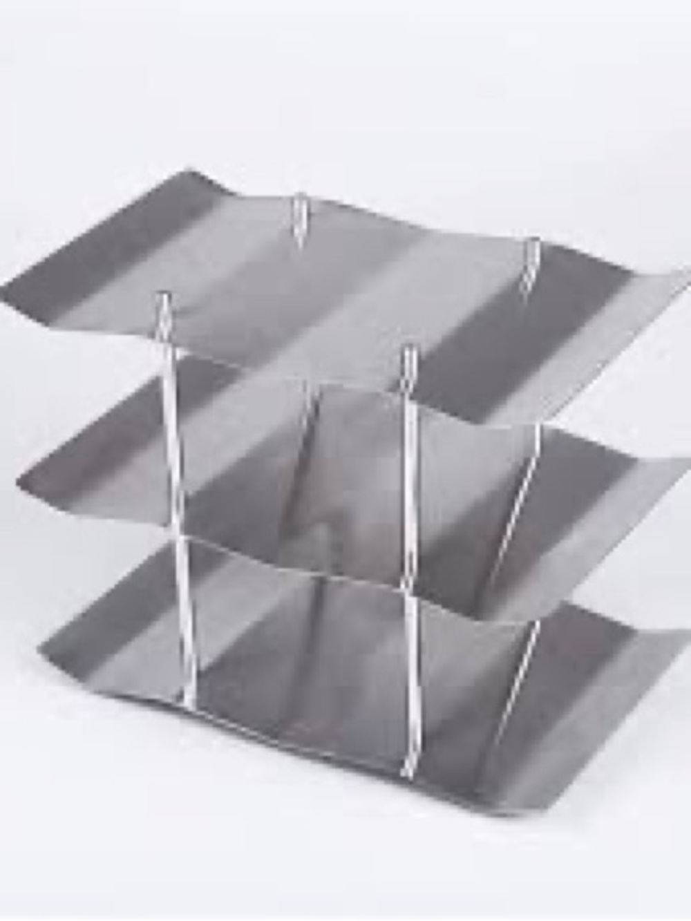 Stainless Steel 9 Wine Bottle Wavy Storage Rack